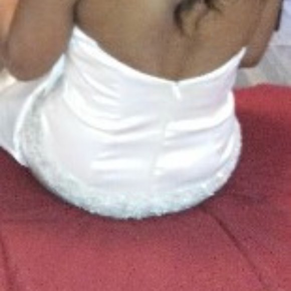 Galina Signature Collection-Applique Chiffon Tall Wedding Dress with train. - Picture 2 of 8